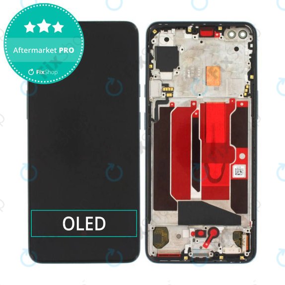 OnePlus Nord - LCD zaslon + steklo na dotik + okvir (Gray Onyx) OLED