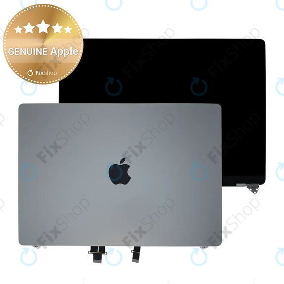 LCD zaslon za MacBook Pro 16", A3403 (2024), s sprednjim steklom in pokrovom, Silver, 661-42323, Genuine Apple, Genuine Apple