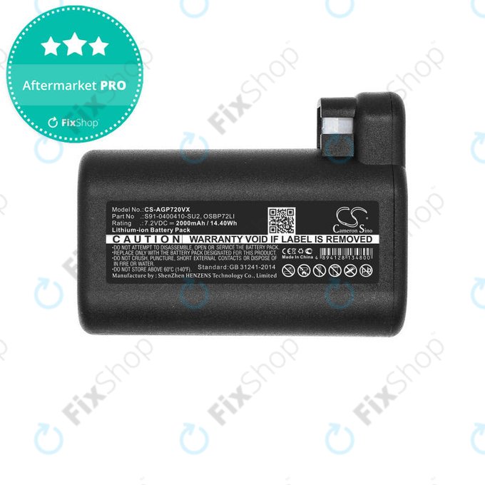 AEG RX-series, Electrolux E, P-series - Baterija S91-0400410-SU2, OSBP72LI, OSBP72LI25 Li-Ion 2000mAh HQ
