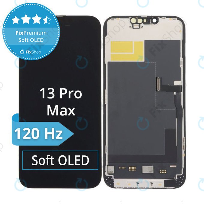 Zaslon Soft OLED za iPhone 13 Pro Max - Zaslon na dotik + Okvir, DIAGNOSTIC