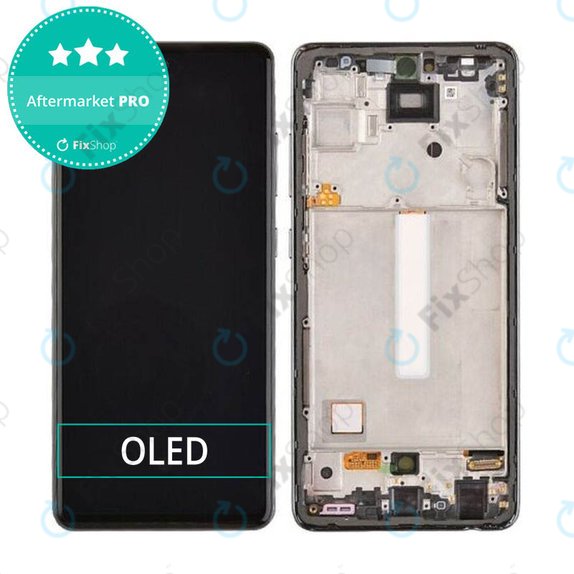 Samsung Galaxy A52 4G A525F - LCD zaslon + steklo na dotik + okvir (Awesome Black) OLED