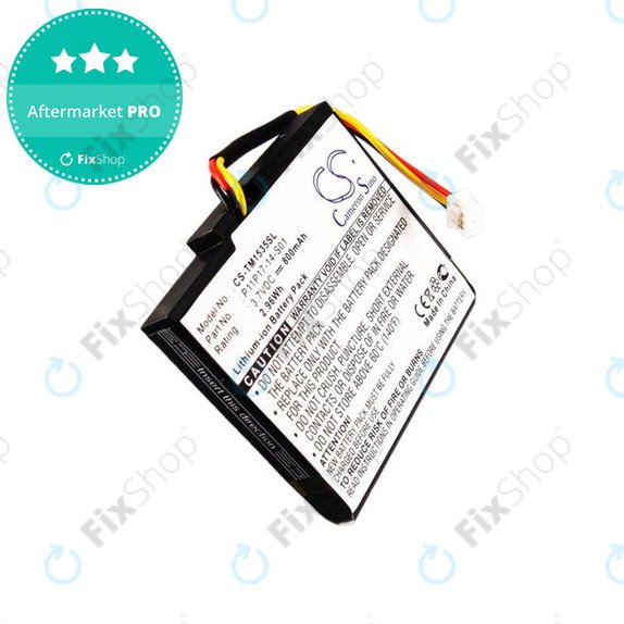 Baterija za TomTom, 800mAh, Li-Ion, 3.7V, P11P17-14-S01, HQ