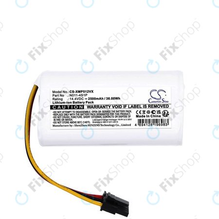 Baterija za Xiaomi Mi Robot vacuum Mop 2 Lite, 2500mAh, Li-ion, 14.4V, 260V-4S1P, HQ