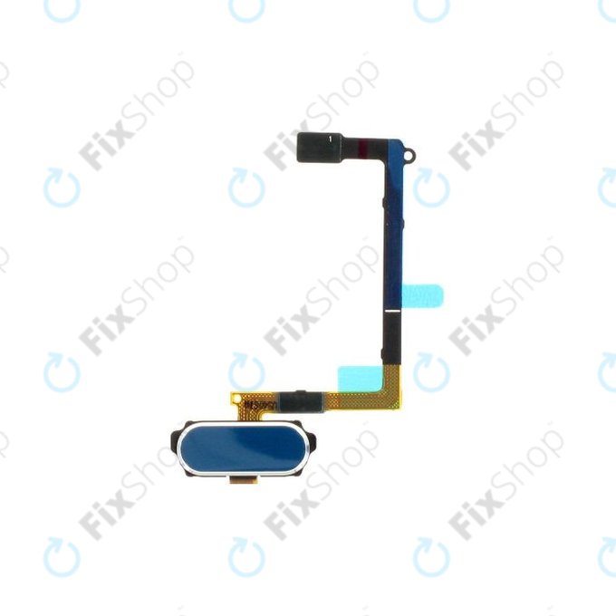 Samsung Galaxy S6 G920F - Home Buttons + Flex Cable (Blue Topaz) - GH96-08166D Genuine Service Pack