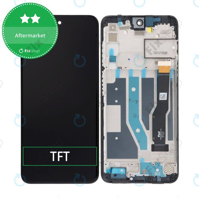 TCL 20L T774B T774H - LCD zaslon + steklo na dotik + okvir TFT
