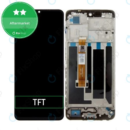 Realme C53 RMX3760 - LCD zaslon + steklo na dotik + okvir (Mighty Black) TFT