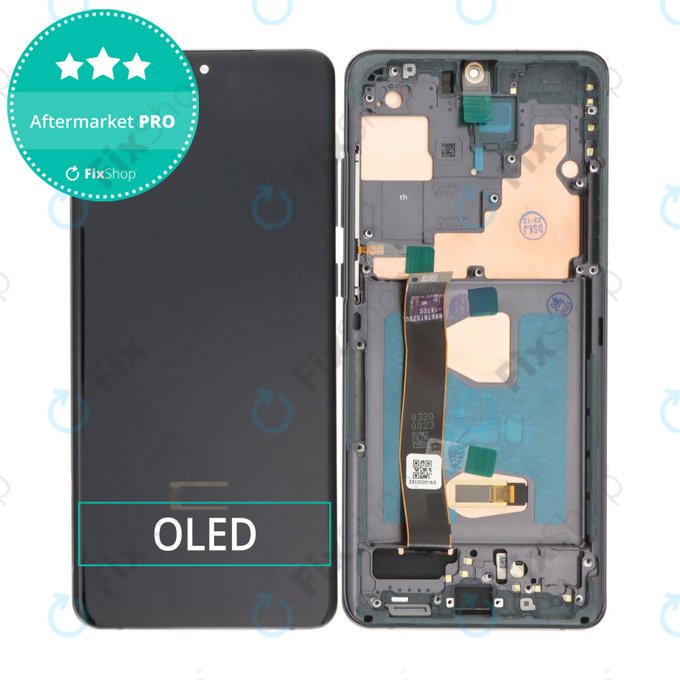 Samsung Galaxy S20 Ultra G988F - LCD zaslon + steklo na dotik + okvir (Cosmic Black) OLED