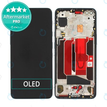 OnePlus Nord - LCD zaslon + steklo na dotik + okvir (Black) OLED