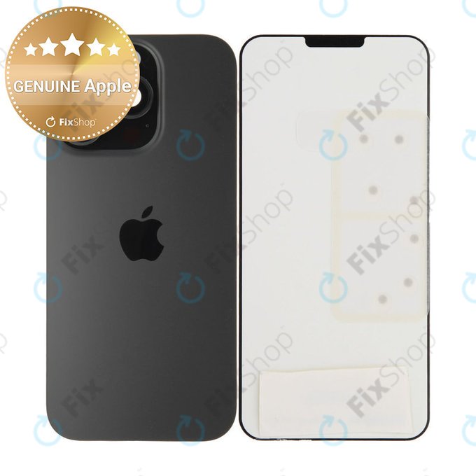 Steklo zadnjega ohišja za iPhone 16 Pro | Black Titanium | 661-42722 | Genuine Apple