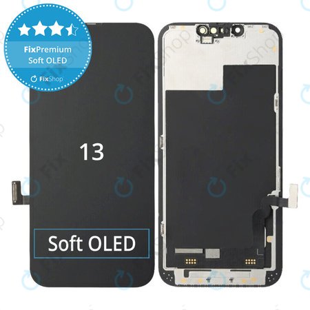 Apple iPhone 13 - LCD zaslon + steklo na dotik + okvir Soft OLED FixPremium