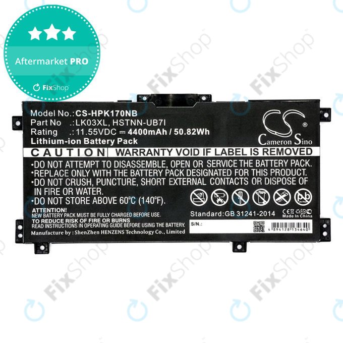Baterija za HP Pavilion X360 15-CR0001NM, 4400mAh, Li-Ion, 11.55V, LK03XL, HQ
