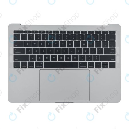 Apple MacBook Pro 13" A1708 (Late 2016 - Mid 2017) - Tipkovnica z zgornjim okvirjem + tipkovnica US + mikrofon + Trackpad + zvočniki (Silver)