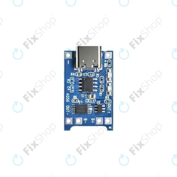 Polnilni modul TP4056 za 18650 Li-ion baterijo, USB-C, 1 A