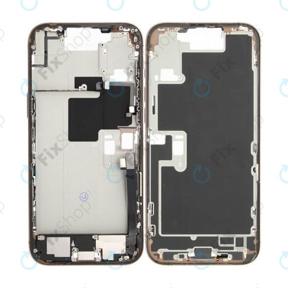 Apple iPhone 16 Pro Max - Srednji okvir + Gumbi za vklop + Glasnost (Desert Titanium)