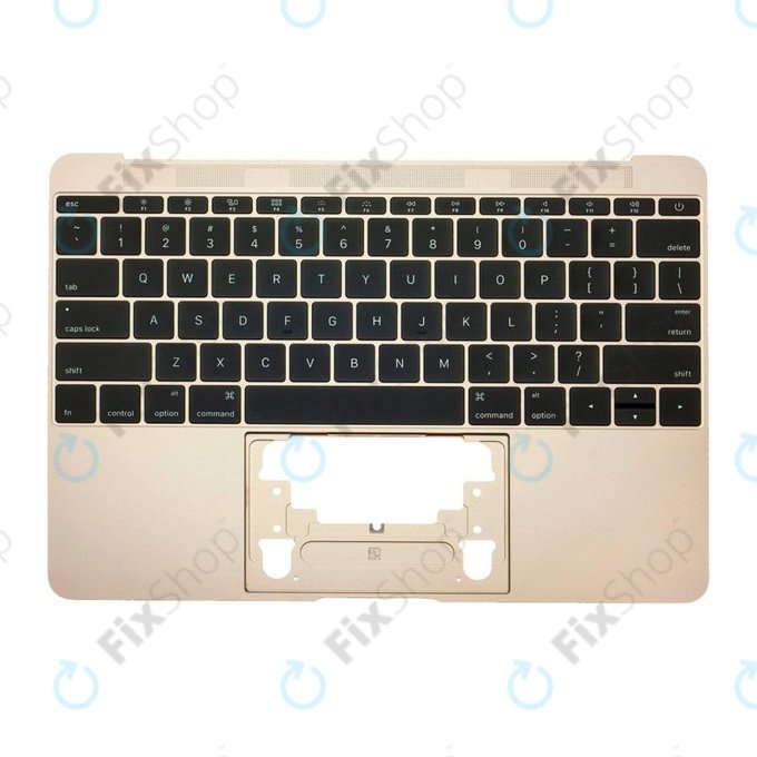 Apple MacBook 12" A1534 (Early 2015 - Mid 2017) - Zgornji okvir tipkovnice + tipkovnica US (Gold)