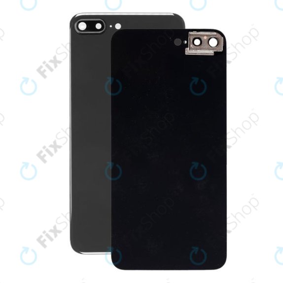 Apple iPhone 8 Plus - steklo zadnjega ohišja z držalom za kamero (Space Gray)