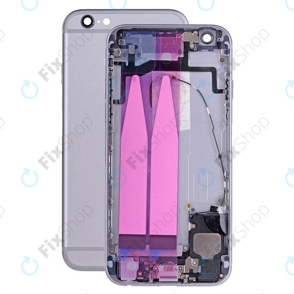 Apple iPhone 6S - zadnje ohišje z majhnimi deli (Space Gray)