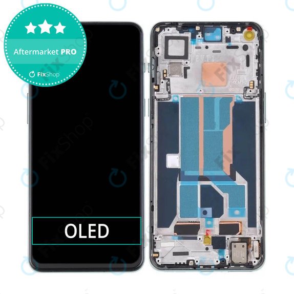 OnePlus Nord 2 5G - LCD zaslon + steklo na dotik + okvir (Green Woods) OLED