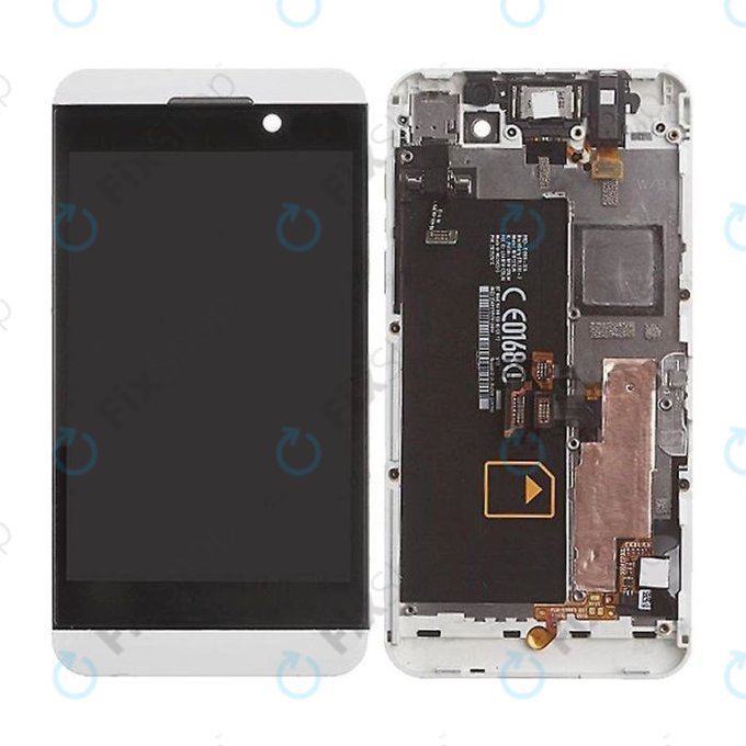 Blackberry Z10 - LCD zaslon + steklo na dotik + okvir 4G (White) TFT