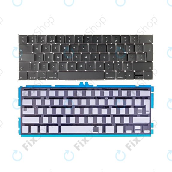 Apple MacBook Pro 13" A1989 (2018 - 2019), 15" A1990 (2018) - Tipkovnica + osvetlitev ozadja UK/EU