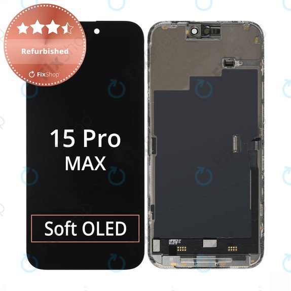 Apple iPhone 15 Pro Max - LCD zaslon + steklo na dotik + okvir Refurbished