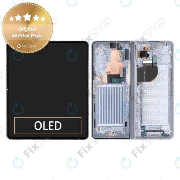 Samsung Galaxy Z Fold 5 F946B - LCD zaslon + steklo na dotik + okvir (Icyblue) - GH82-31842C Genuine Service Pack