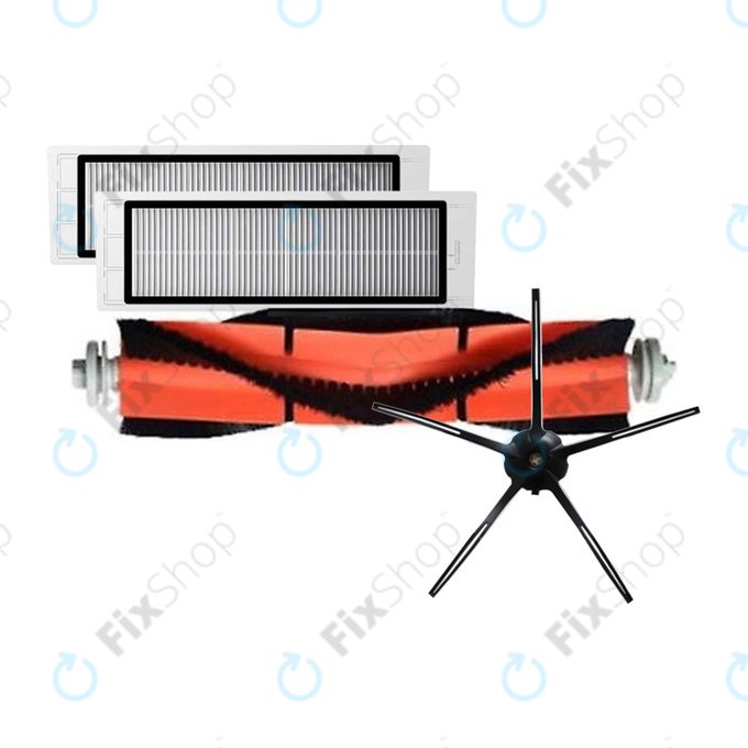 Xiaomi Roborock S5 (Mijia 1S), S5 Max, S6, S6 MaxV, S6 Pure, S7, S7 MaxV, Mi Robot Vacuum Mop (Mijia 1C), 1S, Xiaowa E2, Lite C10 - Standardni komplet (Črna)