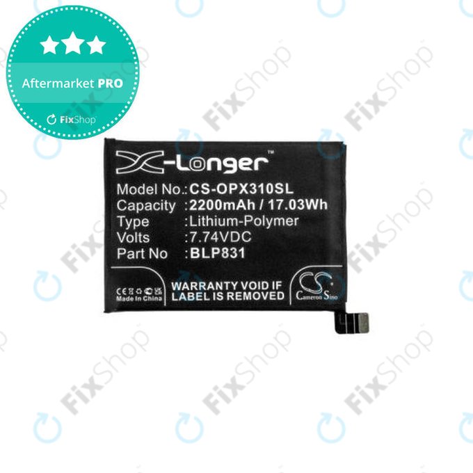 Oppo Find X3 Pro - Baterija BLP831 2200mAh HQ