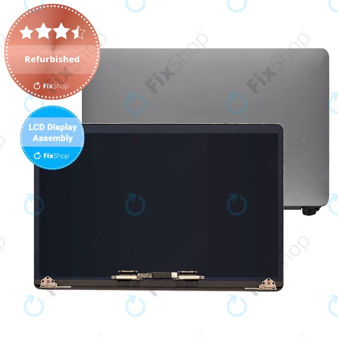 Apple MacBook Pro 15" A1990 (2018 - 2019) - LCD zaslon + sprednje steklo + pokrov (Space Grey) Refurbished