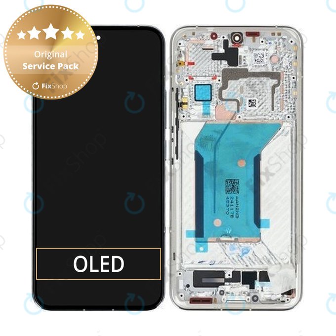 Xiaomi 14 23127PN0CC - LCD zaslon + steklo na dotik + okvir (White) - 56000500N300 Genuine Service Pack