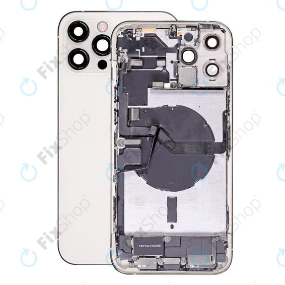 Apple iPhone 12 Pro Max - Zadnje ohišje z majhnimi deli (Silver)