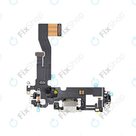 Apple iPhone 12, 12 Pro - Konektor za polnjenje + Flex kabel (White)