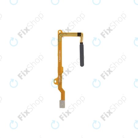 Huawei P40 Lite - Senzor prstnih odtisov + Flex kabel (Midnight Black) - 02353KGM Genuine Service Pack