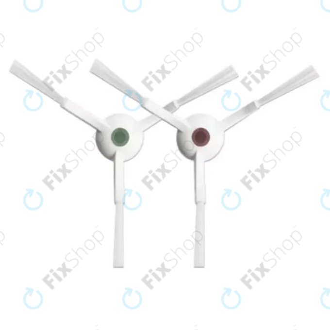 Ecovacs Deebot N-series, T-series, Ozmo-series, X-series - Stranska krtača (Bela) - 2 kosa