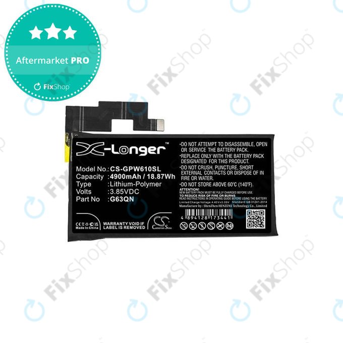 Google Pixel 6 Pro - Baterija G63QN 4900mAh HQ