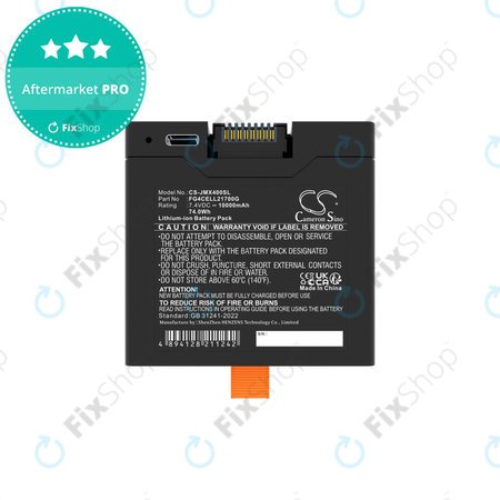 Baterija za JBL Partybox Club 320, Partybox Stage 320, Xtreme 4, 10000mAh, Li-Ion, 7.4V, FG4CELL21700G, HQ