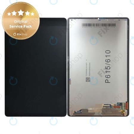 Samsung Galaxy Tab S6 Lite P610, P615 - LCD zaslon + steklo na dotik (Oxford Grey) - GH82-22896A Genuine Service Pack