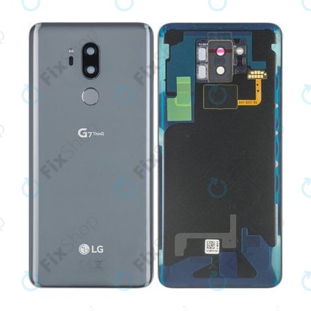 LG G710EM G7 ThinQ - Pokrov baterije + senzor prstnih odtisov (New Platinum Gray) - ACQ90241013 Genuine Service Pack