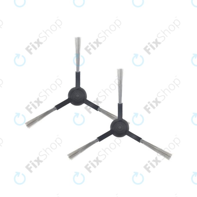 Xiaomi Viomi S9, Lydsto R1, Proscenic M7 Pro, M8 Pro - Stranska krtača (črna) - 2 kosa