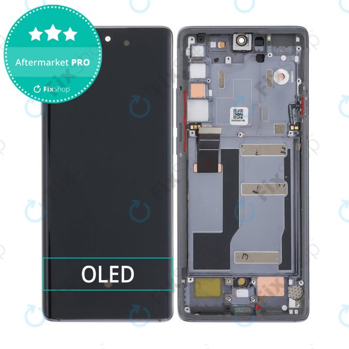 TCL 20 Pro 5G - LCD zaslon + steklo na dotik + okvir (Black) OLED