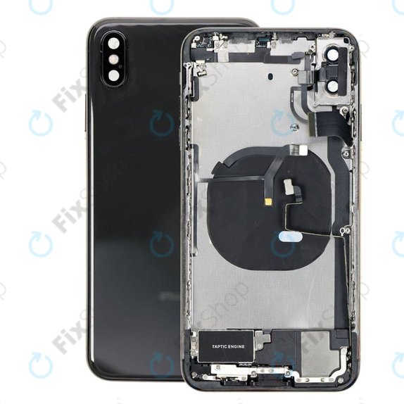 Apple iPhone XS Max - zadnje ohišje z majhnimi deli (Space Gray)