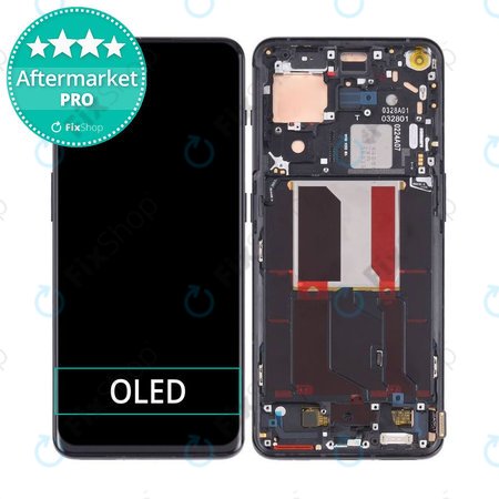 OnePlus 10 Pro NE2210 NE221 - LCD zaslon + steklo na dotik + okvir (Volcanic Black) OLED