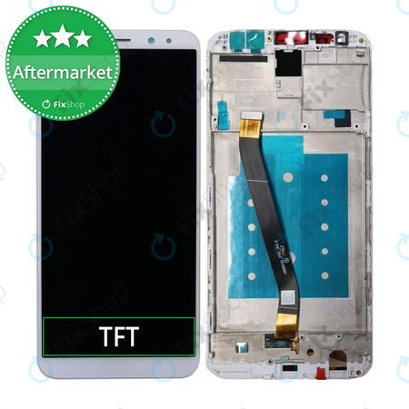 Huawei Mate 10 Lite - LCD zaslon + steklo na dotik + okvir (White) TFT