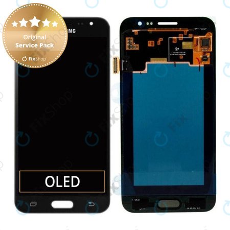 Samsung Galaxy J3 J320F (2016) - LCD zaslon + steklo na dotik (Black) - GH97-18414C, GH97-18748C Genuine Service Pack