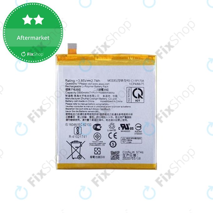 Asus Zenfone 5 ZE620KL, 5z ZS620KL - Baterija C11P1708 3300mAh