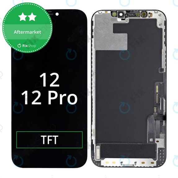 Zaslon In-Cell HD+ za iPhone 12, 12 Pro, Steklo na dotik z okvirjem