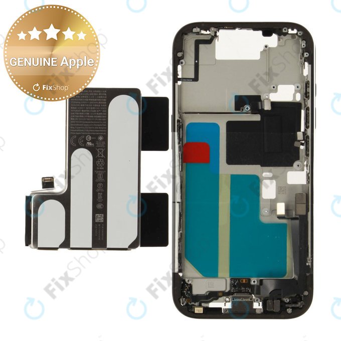 Srednji okvir z baterijo za iPhone 16 Pro | Black Titanium | ZD076-00689 | Genuine Apple