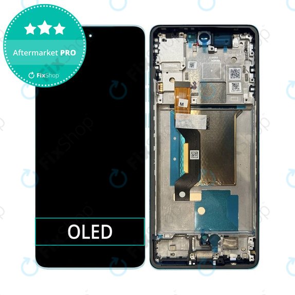Motorola Edge 60 Fusion - LCD zaslon + steklo na dotik + okvir (Amazonite) OLED