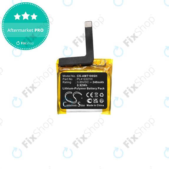 Baterija za Amazfit GTS, 240mAh, Li-Pol, 3.85V, PL412221H, HQ