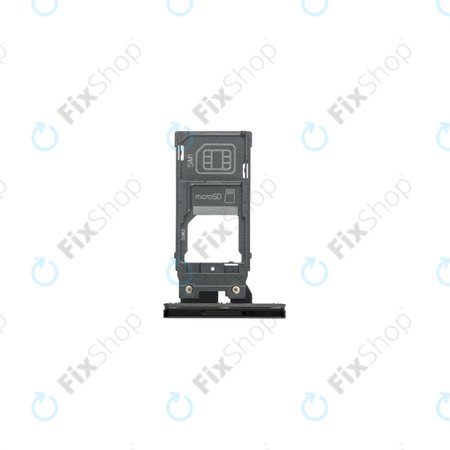 Sony Xperia XZ3 - Reža za kartico SIM Dual (Black) - 1313-1474 Genuine Service Pack